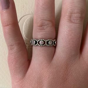 Authentic Pandora her majesty in pink ring.